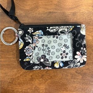 Vera Bradley Floral Black ID Holder